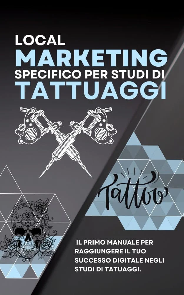Copertina del manuale «Local Marketing specifico per studi di tatuaggi»